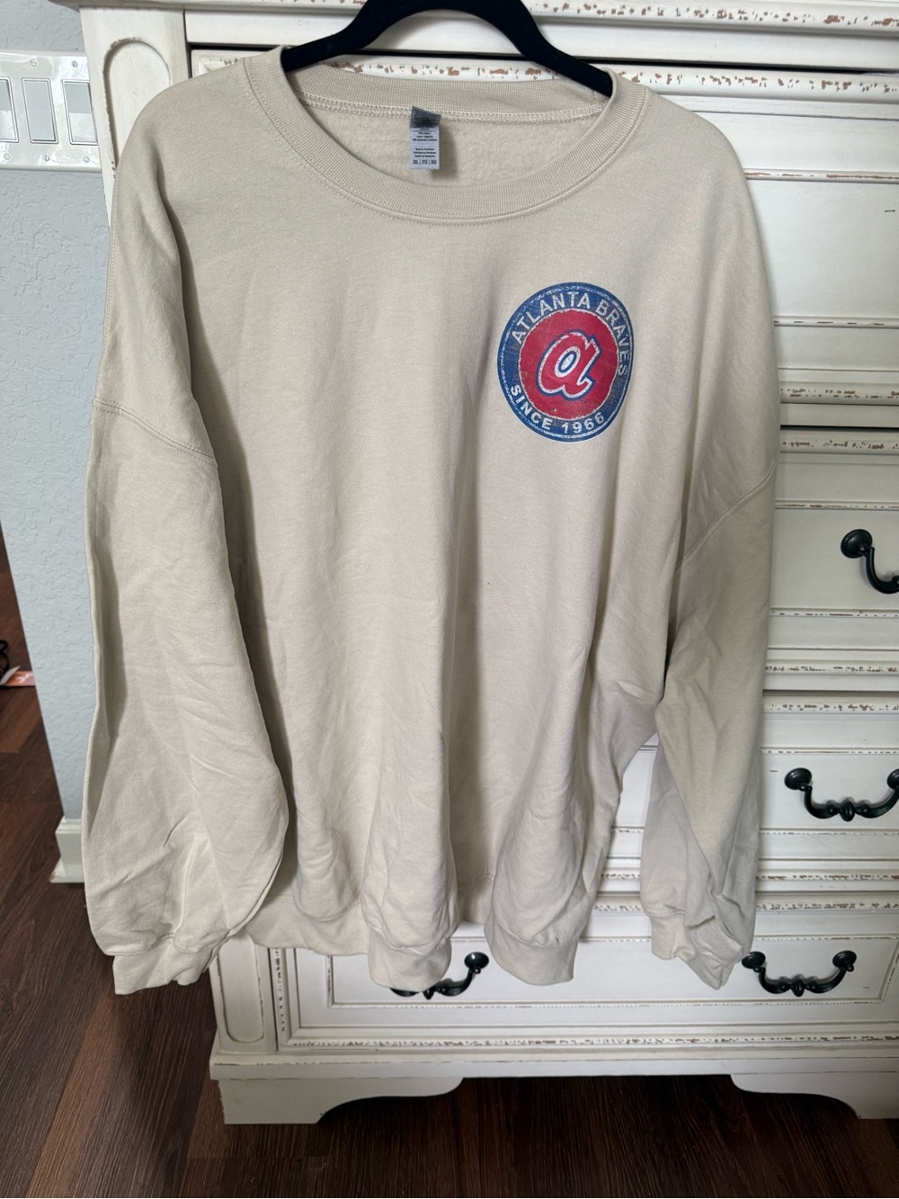 Atlanta Braves Morgan WallenCream Crewneck Sweatshirt